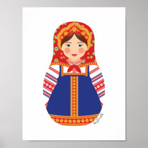 Affiche de Matriochka russe