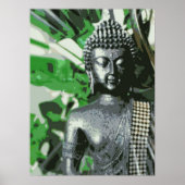 Affiche de méditation Bouddha paisible – Art mural (Devant)