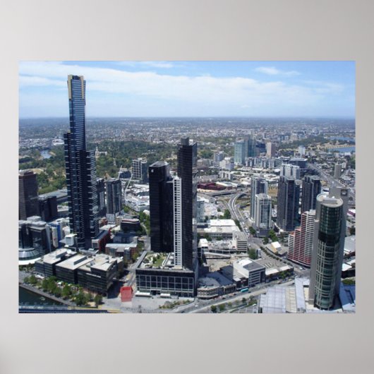 affiche de melbourne skyline de 14.95 (Devant)