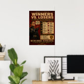 Affiche de mentalité de gagnant | Roland K. Voss (Bureau à domicile)