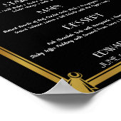 Affiche de menu Art Déco (Coin)