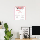 Affiche de Menu Boissons pour Mariage (Bureau à domicile)