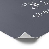 Affiche de menu de bar de mariage bohème simple po (Coin)