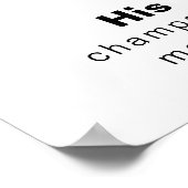 Affiche de menu de bar de mariage élégant minimali (Coin)