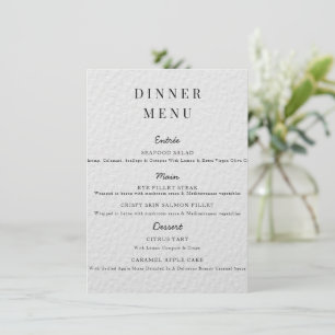 Affiche de menu de mariage minimaliste Mariage sim