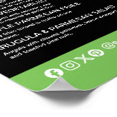 Affiche de menu élégant et personnalisable pour re (Coin)