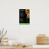 Affiche de menu élégant et personnalisable pour re (Cuisine)