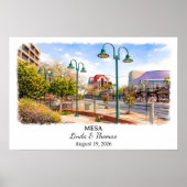 Affiche de Mesa Arizona, Aquarelle, Sur mesure (Devant)