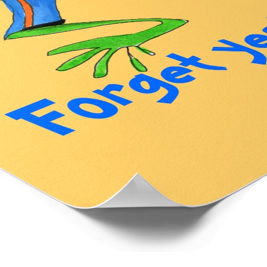 Affiche de message de grenouille (Coin)