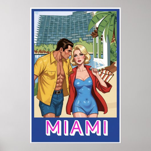 Affiche de Miami Beach (Devant)