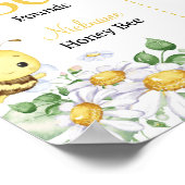 Affiche de milestone d'anniversaire florale d'abei (Coin)