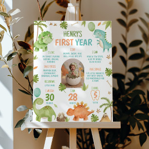 Affiche de milestone pour le 1er anniversaire de g