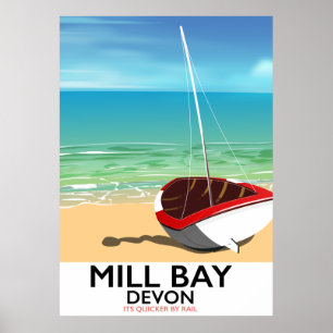 Affiche de Mill Bay Devon Rail