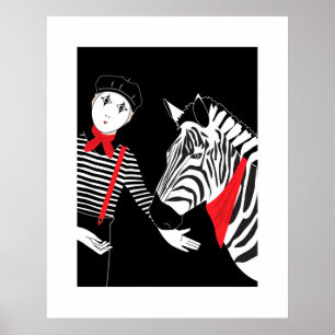 Affiche de Mime Zebra