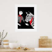 Affiche de Mime Zebra (Cuisine)