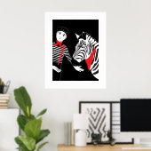 Affiche de Mime Zebra (Bureau à domicile)