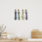 Affiche de mode édouardienne 1912 (Cuisine)