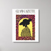 Affiche de mode Glam Gazette | Art mural léopard (Recto)