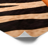 Affiche de mode Zebra Glam, main de cigarette de l (Coin)