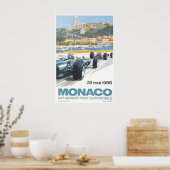 Affiche de Monaco de course automobile Art Impress (Cuisine)