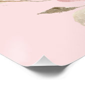 affiche de monogramme de nursery (Coin)