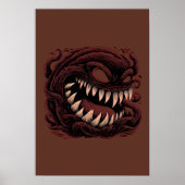 Affiche de monstre alien symbiote sombre (Devant)