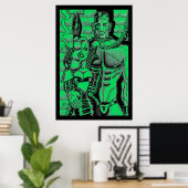 Affiche de monstre de compagnie (Bureau à domicile)