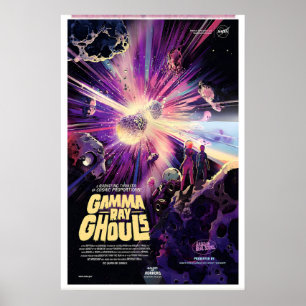 Affiche de monstres aux rayons gamma Galaxie d'hor
