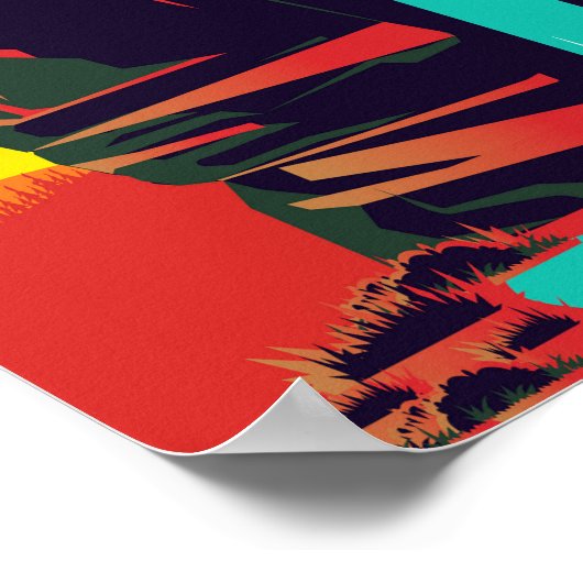 affiche de montagne chattanooga (Coin)