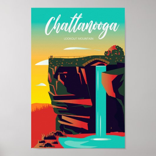 affiche de montagne chattanooga (Devant)
