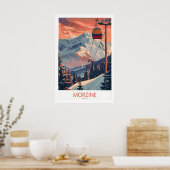 Affiche de Morzine - Impression de ski France 1 (Cuisine)