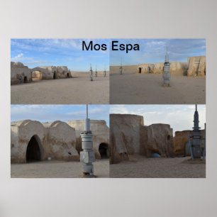 Affiche de Mos Espa sur la planète Tatooine