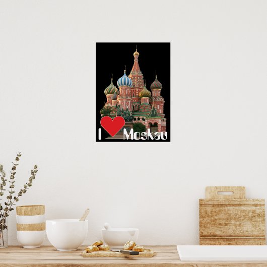 Affiche de Moscou Russie Russia (Cuisine)