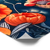 Affiche de motif floral de William Morris – Bot Vi (Coin)