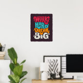Affiche de motivation (Bureau à domicile)