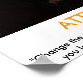Affiche de motivation ATTITUDE (Coin)