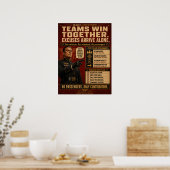 Affiche de motivation au travail d'équipe | Roland (Cuisine)