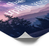 Affiche de motivation avec ciel étoilé nocturne (Coin)