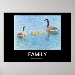 Affiche de motivation de famille