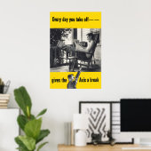 Affiche de motivation de la Seconde Guerre mondial (Bureau à domicile)