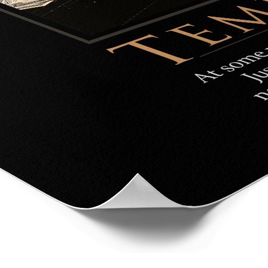 Affiche de motivation de la tentation (Coin)