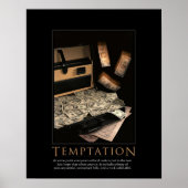 Affiche de motivation de la tentation (Devant)