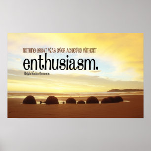 Affiche de motivation d'enthousiasme