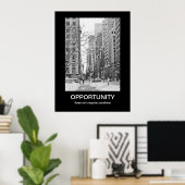 Affiche de motivation des opportunités (Bureau à domicile)