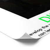 Affiche de motivation DISCIPLINE (Coin)