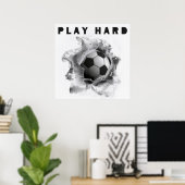 Affiche de motivation du Football de football (Bureau à domicile)
