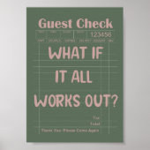 Affiche de motivation « Et si tout s'arrange » (Devant)