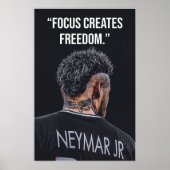 Affiche de motivation Focus crée la liberté (Devant)
