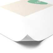 Affiche de motivation Foi Espérance Amour Coeurs (Coin)