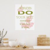 Affiche de motivation inspirante (Cuisine)